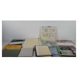 Art supplies, includes paper in various sizes,