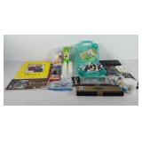 Art supplies, includes water color, ink pencils,