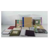 File box full of binders, journals and scrapbooks