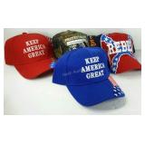 Four assorted ballcaps, new with tags.