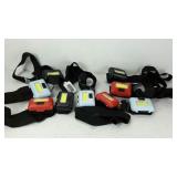 Group of nine headband lights with led lighting