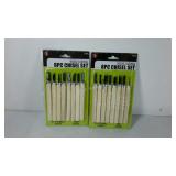 Two 8 piece wood carving chisel sets. New in