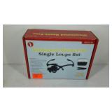 Illuminated,  hands-free, single loupe set. New