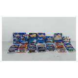 Fourteen die-cast metal hotwheels in original