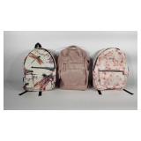 Group of backpacks, Wild Fable rose gold bag,