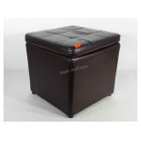 Storage ottoman, 14.5" × 14.5" × 14.5"