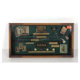 Golf themed shadow box, 21x11
