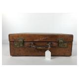 Vintage leather briefcase /small suitcase, both