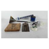 Tools, includes funnel, Hudson bug sprayer,
