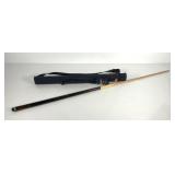 Mizerak pool cue 57" with Sportscraft carry case,