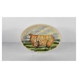 Iden Rye Pottery "Ewe" platter made in Sussex