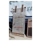 Old Refrigerator Room Door, metal wrapped, very