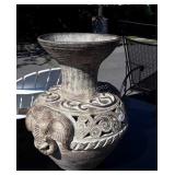 Terracotta Elephant handle Home Furnishings Vase,