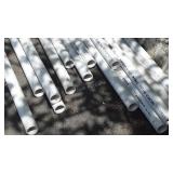 Sections of PVC pipe