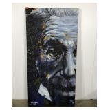 Einstein themed decor stretched canvas by Stephen