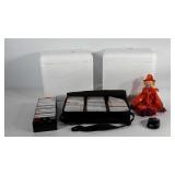 Miscellaneous group, cassette tapes, clown doll,