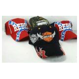 Four assorted ballcaps, all new with tags.