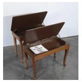 Two Piano Benches, both in nice condition