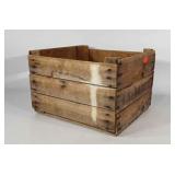 Wooden shipping crate, marked R.S. Sandoe, 15" ×