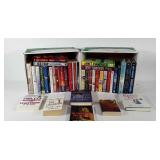 Group of books, includes mostly romance and young