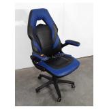 Executive Office Desk Chair, black leather with
