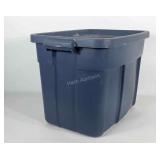 Rubbermaid Roughneck 18 gallon tote with lid, has