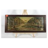 Early print of gardens of Monte Carlo Casino,