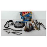 Tools, includes staple gun, river variety pack,