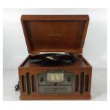 Crosley AM FM Cassette CD turntable,  powers on,