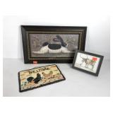 Animal wall art, folk art style rabbit picture