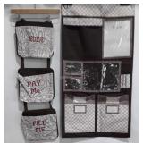 Two thirty-one wall hanging organizers