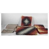 Donna Sharp bed linens, throw pillow, blanket,