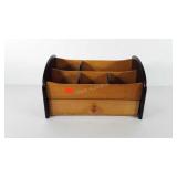 Wooden desk organizer, 8.5" x 9" x 16"