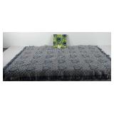 Museum facsimiles bag and heart baby blanket, 33"