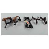 Cowboy boot spurs and spur straps