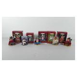 Holiday ornaments, five Nascar Hallmark ornaments
