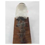 Parker wall mount coffee grinder, incomplete, 15"