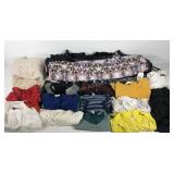 Ladies casual clothing group, leggings, tops,