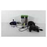 XBox controllers, games, and turtle beach corded
