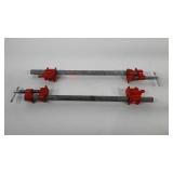 Pair of 1" pipe clamps