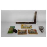 Hardware, 2.5" barrel bolts, key caddy, cord