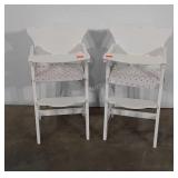 Pair of Kid Kraft doll sized high chairs, 31.5"