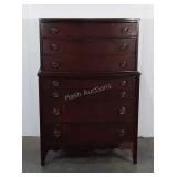 Mahogany Dixie chest on chest with slight damage