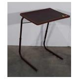 Table Mate 2 poly TV tray with wood grain design