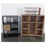 Cube organizer shelves and one desktop organizer