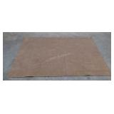 Neutral colored rug, 53.5" × 71"