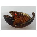 Large glass center piece bowl, 16"