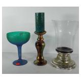 Home decor, includes pillar candle holder and