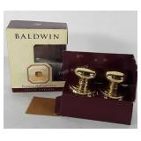 Hardware, Baldwin premium hall and closet brass