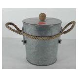 Galvanized ice bucket